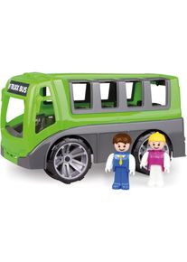 Spielzeug-Bus LENA "TRUXX Bus", gr&uuml;n (gr&uuml;n, grau), Spielzeugfahrzeuge, KinderB:16cm H:17cm T:28cm, Kunststoff, Spielzeug-Bus, inkl. 2 Spielfiguren; Made in Europe, B:16cm H:17cm T:28cm
