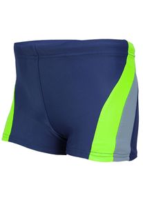 Badehose AQUARTI "Badehose Jungen Kinder Badehose Seitliche Paspel", Jungen, Gr. 122, N-Gr, blau (dunkelblau, grau, gr&uuml;n), Obermaterial: 80% Polyamid PA. 20% Elasthan EL., Badehosen Badehose