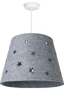 Paco Home Pendelleuchte "HUGO PD1", wei&szlig; (grau), 1, &Oslash; 33cm H: 176cm, Leuchten, Pendelleuchte