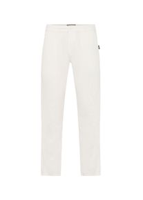 Leinenhose Blend "Leinenhose BHLikan", Herren, Gr. 31/32, L&auml;nge 32, wei&szlig; (snow wei&szlig;), Obermaterial: 55% Leinen LI. 45% Viskose CV., Hosen Leinenhose
