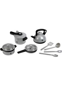 Kinder-K&uuml;chenset klein "WMF-Topfsortiment", silber (silberfarben), Spielzeug-Haushaltsger&auml;te, Kinder, Kinder-K&uuml;chenset, Made in Germany