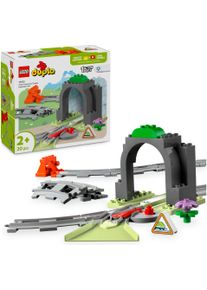 Konstruktionsspielsteine Lego "Eisenbahntunnel und Schienen &ndash; Erweiterungsset (10425)", bunt, Spielbausteine, Kinder, Kunststoff, Konstruktionsspielsteine, Lego DUPLO Town; Made in Europe