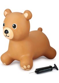 H&uuml;pftier Jamara "B&auml;r", braun, H&uuml;pfspielzeug, BabyB:45cm T:53cm, Kunststoff, H&uuml;pftier, inkl. Luftpumpe, B:45cm T:53cm