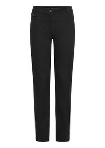 Chinohose oxmo "Chinohose OXIben", Damen, Gr. 38/32, L&auml;nge 32, schwarz, Obermaterial: 98% Baumwolle CO. 2% Elasthan EL., Hosen Chinohose