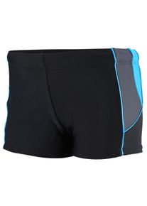 Badehose AQUARTI "Badehose Aquarti Herren Badehose Kurz mit Kontrastpaspel", Herren, Gr. 3XL, N-Gr, schwarz (07 schwarz, graphit, blau), Obermaterial: 80% Polyamid PA. 20% Elasthan EL., Badehosen Badehose
