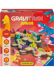 Kugelbahn-Bausatz Ravensburger "GraviTrax Junior Starter-Set L Dino", bunt, Kugelbahnen, Baby, Kunststoff, Kugelbahn-Bausatz, Made in Europe