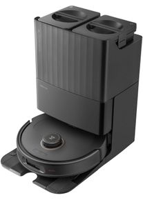 roborock Saugroboter "mit Wischfunktion roborock QREVO MaxV Black, FlexiArm Design", schwarz, B:60cm H:44,3cm T:60,1cm, Saugroboter, Reactive AI Hinderniserkennung, 7.000 PA HyperForce, Saugroboter