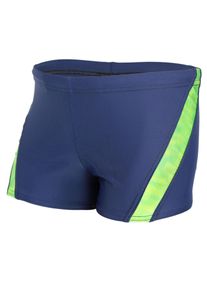 Badehose AQUARTI "Badehose Jungen Schwimmhose Kontrastfarbige Eins&auml;tze", Jungen, Gr. 158, N-Gr, gr&uuml;n (dunkelblau, gr&uuml;n), Obermaterial: 80% Polyamid PA. 20% Elasthan EL., Badehosen Badehose