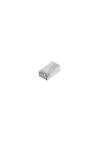Hama Netzwerkstecker "Netzwerkstecker, CAT 6a, 10 Gbit s, geschirmt, 10 St&uuml;ck", transparent (silber, transparent), Stecker, Netzwerkstecker