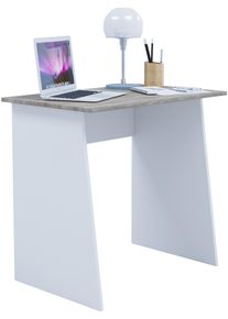 Schreibtisch Vcm "Holz Schreibtisch Computertisch Masola Mini", braun (wei&szlig;, sonoma, eiche), B:80cm T:50cm, Tische, Schreibtisch