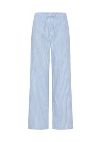 Loungehose oxmo "Loungehose OXFanny", Damen, Gr. 42, N-Gr, blau (powder blau mix), Obermaterial: 72% Baumwolle CO. 24% Polyester PES. 4% Elasthan EL., Hosen Loungehose