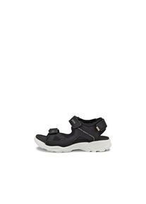 Riemchensandale Ecco "BIOM RAFT", M&auml;dchen, Gr. 30, schwarz, Lederimitat, Textil, Schuhe Riemchensandale, Sommerschuh, Sandalette, Kinderschuh mit Klettriemchen