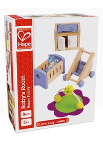 Puppenhausm&ouml;bel HAPE "Babyzimmer", bunt, Puppenm&ouml;bel, Kinder, Puppenhausm&ouml;bel