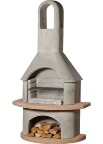 Grillkamin Buschbeck "Carmen", orange (grau, terrakotta), B:110cm H:203cm T:65cm, Grills, Grillkamin, BxTxH: 110x65x203 cm