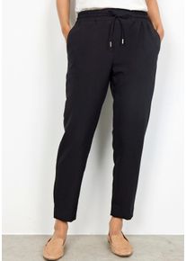 Sweathose soyaconcept "Jogginghose", Damen, Gr. XS (34), N-Gr, schwarz, Sweatware, Obermaterial: 97% Polyester, 3% Elasthan, Basic, normal 7/8-L&auml;nge, Hosen Sweathose, schick und gem&uuml;tlich