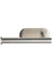 Toilettenpapierhalter Wenko "Orea", silber (silberfarben), B:16cm H:4,5cm L:7cm, Edelstahl, Toilettenpapierhalter, Toilettenpapierhalter, Befestigen ohne Bohren