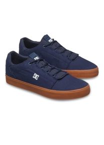 Sneaker DC Shoes "Hyde", Herren, Gr. 6(38), blau (dc navy, gum), Obermaterial: Leder [Kuh] / Futter: Textil / Au&szlig;ensohle: Gummi., Schuhe Sneaker
