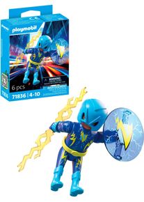 Konstruktions-Spielset Playmobil "Blitz-Held (71836), Heroes", bunt, Spielbausteine, Kinder, Kunststoff, Konstruktions-Spielset