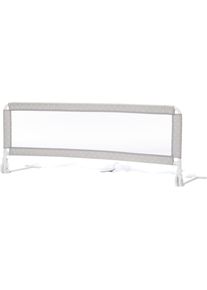 Bettschutzgitter fillikid "Hugo 135/50 cm", Baby, Gr. B/H/T: 135cm x 50cm x 1cm, grau, Kunststoff, Massivholz, Schutzgitter Bettschutzgitter, mit Klappfunktion