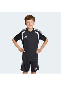 Fu&szlig;balltrikot adidas Performance "TIRO26L JSY Y", Kinder, Gr. 128, schwarz, wei&szlig;, Obermaterial: 100% Polyester, Rundhals, Trikots Fu&szlig;balltrikot