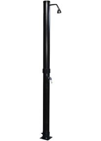 Solardusche MY POOL BWT "Silver", schwarz, B:29cm H:220cm, Kunststoff, Outdoorduschen, Solardusche, 20 l, Einhebelmischbatterie