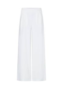 Loungehose oxmo "Loungehose OXNTanja Pleated", Damen, Gr. L, N-Gr, wei&szlig; (cloud dancer), Obermaterial: 71% Polyester PES. 26% Viskose CV. 3% Elasthan EL., Hosen Loungehose