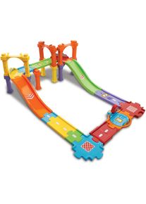 Spiel-Parkplatz Vtech "Tut Tut Baby Flitzer - Stra&szlig;en- und Br&uuml;ckenset, Erweiterungsset", bunt, Fahrzeug-Spielwelten, KinderB:37cm T:60cm, Kunststoff, Spiel-Parkplatz, B:37cm T:60cm