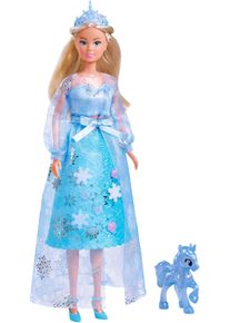 Anziehpuppe Simba "Steffi Love, Crystal Princess", blau (bunt), Puppen, Kinder, Anziehpuppe, mit Einhorn