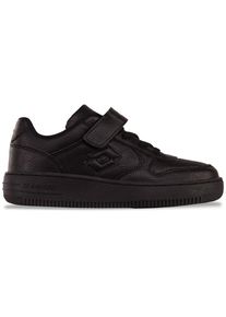Sneaker Lotto, M&auml;dchen, Gr. 32, schwarz, Synthetik, unifarben, Schuhe Sneaker, - in monochromer Farbgebung