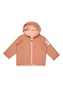 Collegejacke Sterntaler "Baby Wendejacke Sunny", Kinder, Gr. 62, orange (aprikose), Obermaterial: 95% Baumwolle CO. 5% Elasthan EL., Sweatjacken Collegejacke