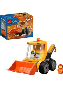 Konstruktionsspielsteine Lego "Coole Flitzer &ndash; Radlader (60483), Lego City", orange (bunt), Spielbausteine, Kinder, Kunststoff, Konstruktionsspielsteine, Made in Europe