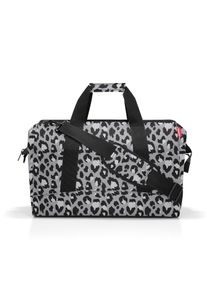 Reisetasche Reisenthel "allrounder L", grau (leo nero), B:48cm H:39,5cm T:29cm, Polyester, Taschen, Reisetasche, Innensteckf&auml;cher, gepolstert, &Ouml;ffnung Rei&szlig;verschluss, Tragehenkel