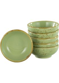 Tapas-Schale Creatable "NATURE COLLECTION", gr&uuml;n, &Oslash;:8cm, Steinzeug, Sch&uuml;sseln, Tapas-Schale, Snackschale, Dipschale, Servierschale, &Oslash; 8 cm