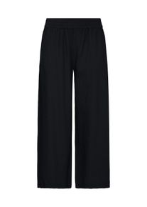 Loungehose oxmo "Loungehose OXNInna Linen Mix", Damen, Gr. 34, N-Gr, schwarz (meteorite), Obermaterial: 80% Viskose LENZING LenzingCV. 20% Leinen LI., Hosen Loungehose