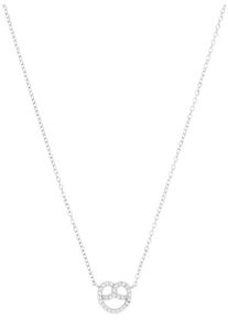 Kette mit Anh&auml;nger Amor "Breze, Trachtenschmuck, Volksfest", silber (silberfarben, kristallwei&szlig;), Halsketten, Damen, Silber 925 (Sterlingsilber), L: 45, Kette mit Anh&auml;nger, mit Zirkonia (synth.)