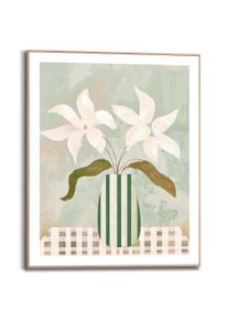 Poster Reinders "Abstract Table Flowers", gr&uuml;n (farbe bild(er): gr&uuml;n), B:40cm H:50cm T:1,6cm, Bilder, Poster, Wohnzimmer - Blumen - Vase - Gr&uuml;n - MDF - Blumen und Pflanzen
