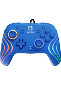 Gamepad "Afterglow Wave", blau, B:16cm H:13,4cm T:6,5cm, PDP - PERFORMANCE DESIGNED PRODUCTS, Spielecontroller, Gamepad