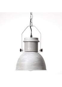 Brilliant Pendelleuchte "SALFORD", grau, 1, Leuchten, 124 cm H&ouml;he, &Oslash; 23 cm, E27, Metall, grau/betonfarben, Pendelleuchte