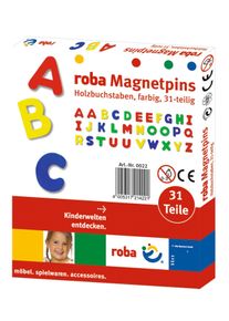 Magnet Roba "Magnetbuchstaben", bunt, Magnete, KinderH:5cm, Holz, Magnet, H:5cm