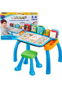 Spieltisch Vtech "6-in-1 Magischer Schreibtisch", orange (blau, orange), Spieltische, BabyB:64,2cm H:54,6cm T:46,2cm, Kunststoff, Spieltisch, mit Licht und Sound, B:64,2cm H:54,6cm T:46,2cm