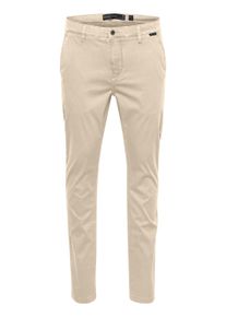 Chinohose INDICODE "Chinohose IDLucas", Herren, Gr. 38, L&auml;nge 34, beige (irish cream), Obermaterial: 98% Baumwolle CO. 2% Elasthan EL., Hosen Chinohose