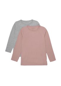Longsleeve Minymo "Longsleeve MIBasic", M&auml;dchen, Gr. 146, rosa (blusher), Obermaterial: 95% Baumwolle CO. 5% Elasthan EL., Blusen Longsleeve