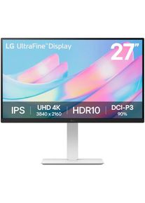 LG LED-Monitor "27US550", Energieeffizienz: F, wei&szlig;, B:61,35cm H:36,35cm T:4,54cm, Monitore, LED-Monitor
