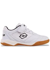 Hallenschuh Lotto, Jungen, Gr. 35, schwarz-wei&szlig; (wei&szlig;, schwarz), Kunstfaser, Synthetik, mehrfarbig, Schuhe Hallenschuh, - in kinderfu&szlig;gerechter Passform