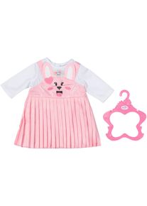 Puppenkleidung Baby Born "H&auml;schenkleid, 43 cm", rosa (rosa, wei&szlig;), Puppenkleidung, Baby, Puppenkleidung, mit Kleiderb&uuml;gel