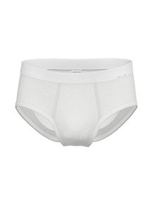 Slip Ammann "Slip mit Eingriff Day Classic / Doppelripp Exquisit", Herren, Gr. 5, wei&szlig;, Obermaterial: 100% Baumwolle CO., Unterhosen Slip