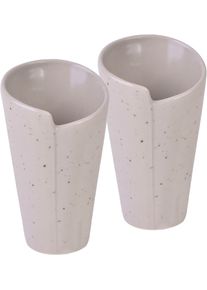 Snackschale Creatable "Cone", wei&szlig;, B:9,5cm H:15cm, Steinzeug, Sch&uuml;sseln, Snackschale, Servierschale, Dipschale, Topaktueller &bdquo;Streat Food&ldquo; Trend