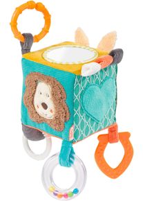 babyFEHN Greifspielzeug FEHN "Classic Stars, Activity-W&uuml;rfel Funky Friends", bunt, Greifspielzeug, BabyB:10cm L:10cm, Greifspielzeug, inklusive Befestigungsring, B:10cm L:10cm