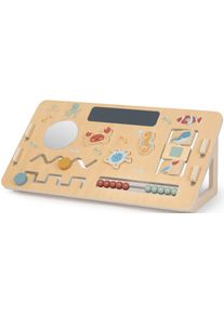 Motorikbrett Musterkind "Motorik-Board Abelia, Ocean", beige (natur), Motorikspielzeug, BabyB:54cm H:27cm T:18cm, Holz, Motorikbrett, aus Holz, B:54cm H:27cm T:18cm