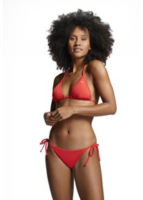 Triangel-Bikini-Top Puma "Puma SWIM WOMEN TRIANGLE TOP", Damen, Gr. S, N-Gr, rot, Obermaterial: 80% Polyamid, 20% Elasthan, Bikini-Oberteile Triangel-Bikini-Top, zum Binden, Neckholder